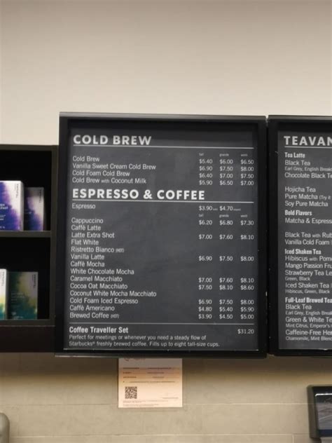 Starbucks Menu: Starbucks Coffee Menu, Drinks and Pricing Updated 2024 ...