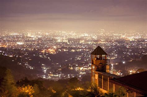 Download Bandung City Night Scene Wallpaper | Wallpapers.com