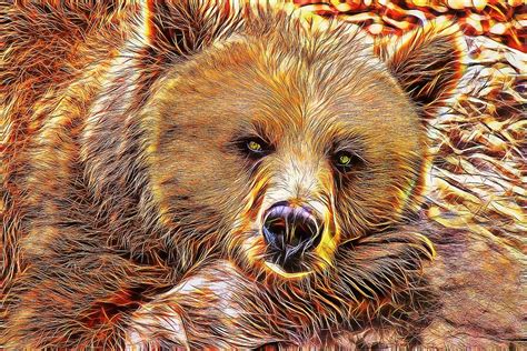 Free illustration: Bear, Bear Fractal, Bear Art - Free Image on Pixabay - 1254509