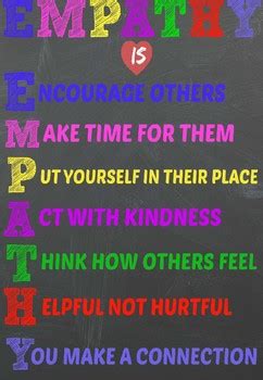 Empathy Classroom Poster by Monday Morning Resources | TpT