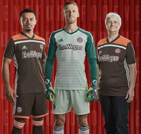 New Adidas Brentford FC Away Kit 2018-2019 | Brown & Orange Brentford ...