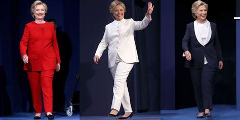 Hillary Clinton Wore Red,White and Blue for Her Debate Pantsuits