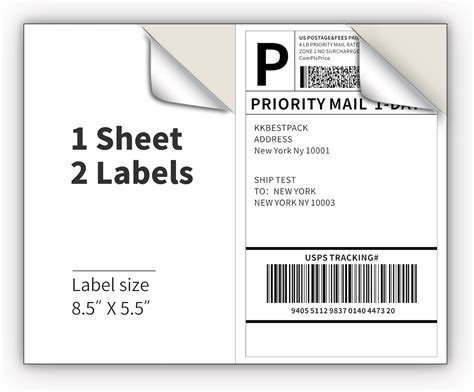 Usps Shipping Label Template - Detrester.com