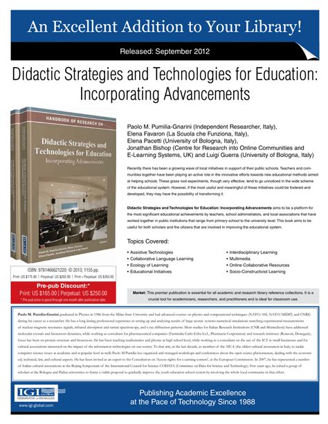 (PDF) Didactic Strategies and Technologies for Education: Incorporating Advancements