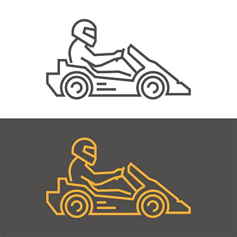 Racing Go Kart Silhouette Illustrations, Royalty-Free Vector Graphics & Clip Art - iStock