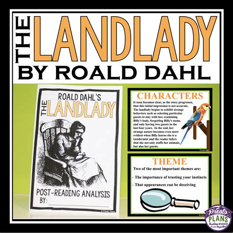 THE LANDLADY BY ROALD DAHL - prestoplanners.com