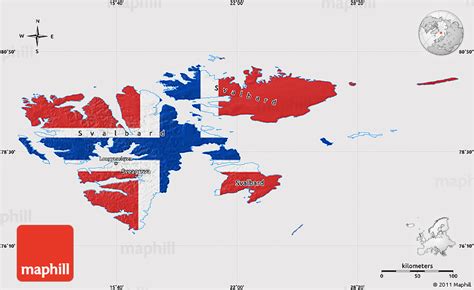 Flag Map of Svalbard