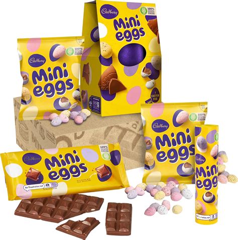 Cadbury Mini Eggs Gift Set with Mini Eggs Tubes, Mini Eggs Bags, Mini ...