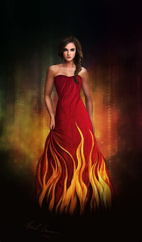 Katniss Everdeen - The Girl On Fire by emesemese on DeviantArt