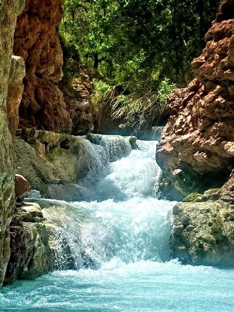 Beaver Falls, Grand Canyon, Arizona | Waterfall, Beautiful waterfalls, Beautiful nature