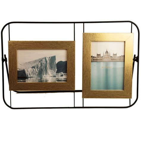 Super 99 Designer Wall Photo Frame with Stand|Collage Photos - 2 Photos|Acrylic Body Iron Stand ...