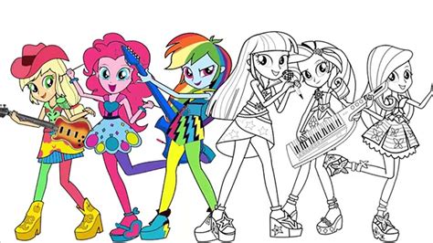 My Little Pony Equestria Girl Coloring Pages Pinkie Pie