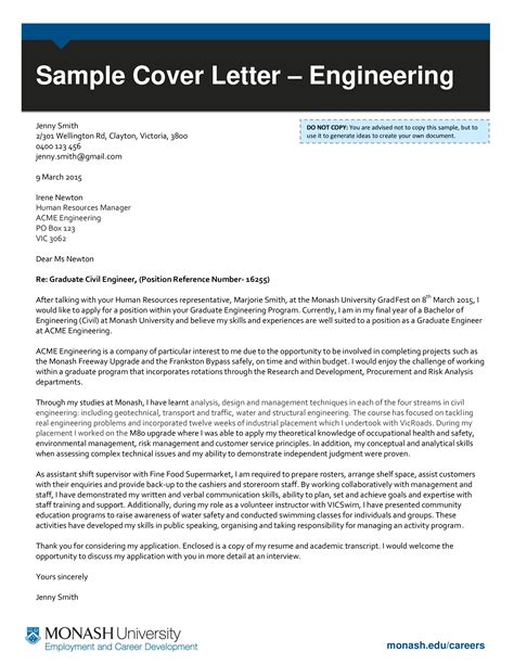 cover letter of civil engineering