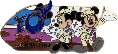 60471 - Mickey & Minnie in Front of Monorail - Disney Resort Line 10th Anniversary - Tokyo ...
