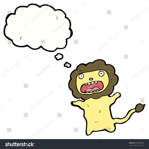 Cartoon Scared Lion Stock Photo 105208466 : Shutterstock