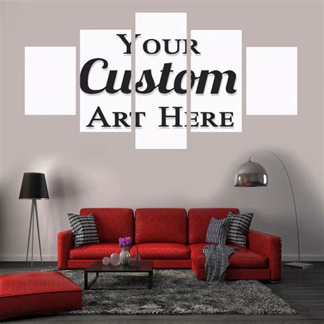 5 Panels Custom Prints Canvas Painting Wall Art Living Room Home Decor ...