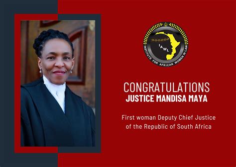 A Toast to Justice Mandisa Maya! Another First For Women Judges in South Africa