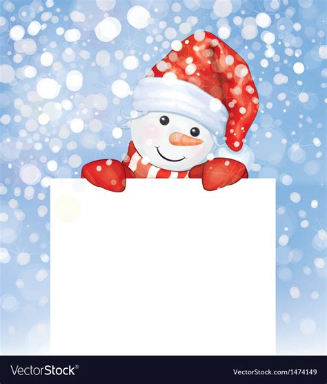 Snowman Royalty Free Vector Image - VectorStock