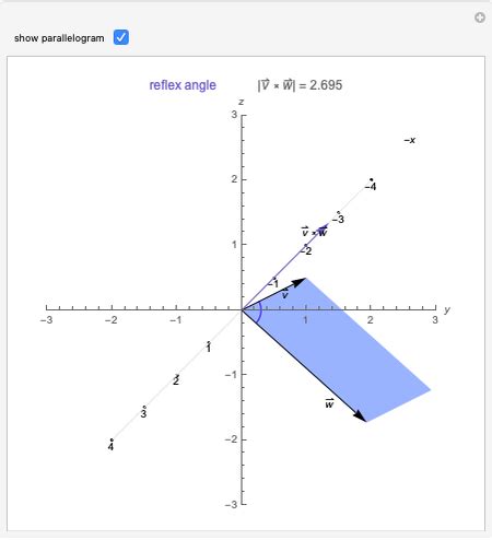 Cross Product of Vectors in the y-z Plane - Wolfram Demonstrations Project