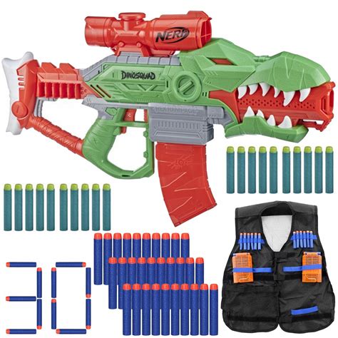 Wyrzutnia Elektryczna Nerf Dinosquad Rex Rampage - Nerf | Sklep EMPIK.COM