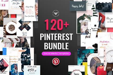 Pinterest Post Template Bundle | Creative Photoshop Templates ...