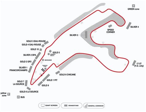 Belgium F1 Track & Grandstand Guide | Circuit de Spa Francorchamps | Spa Race Track