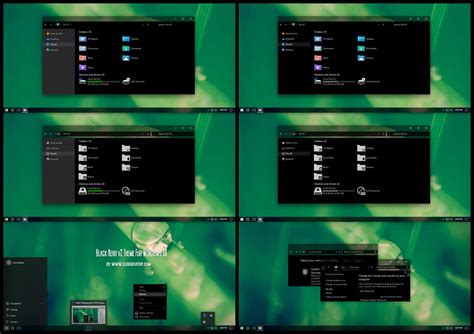 Black Aero Theme For Windows 10 - Cleodesktop