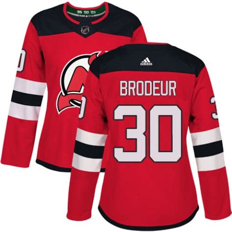 Women's Adidas New Jersey Devils Martin Brodeur Red Home Jersey - Authentic