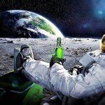 Astronaut drinking beer watching Earth 1 Meme Generator - Imgflip