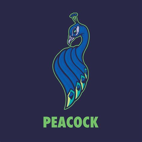 PEACOCK MASCOT LOGO 9678427 Vector Art at Vecteezy