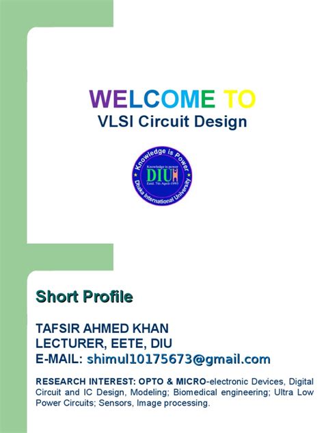 Intro - Vlsi Circuit Design | PDF | Very Large Scale Integration ...