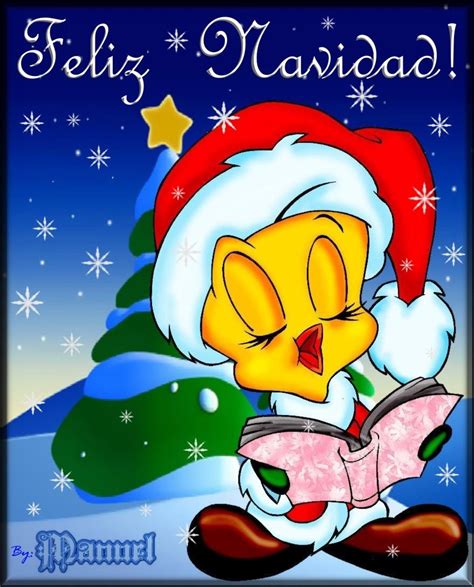 Feliz Navida | Christmas cartoons, Tweety bird drawing, Christmas desktop wallpaper