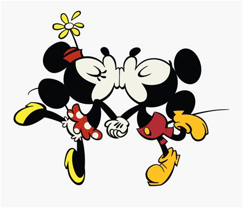 Kiss Clipart Mickey Mouse - Minnie Mouse Y Mickey Mouse Gif , Free Transparent Clipart - ClipartKey