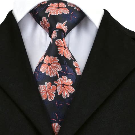 A 1524 Hi Tie Floral Neck Ties For Men Business Wedding Christmas 2017 Winter Soft Mens Ties 8 ...