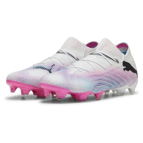 PUMA Future 7 Ultimate FG/AG Phenomenal - PUMA White/PUMA Black/Poison Pink | www.unisportstore.com