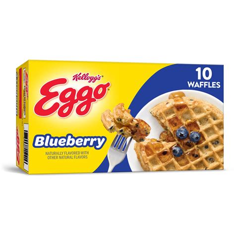 Eggo Blueberry Frozen Waffles, 12.3 oz - Shop Entrees & sides at H-E-B