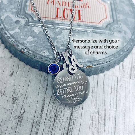 Custom Engraved Necklace personalized choice of message in 2020 | Custom engraved necklace ...