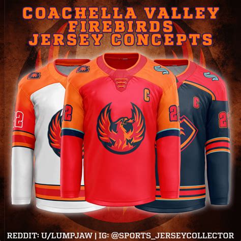 Coachella Valley Firebirds concept jerseys : hockeydesign