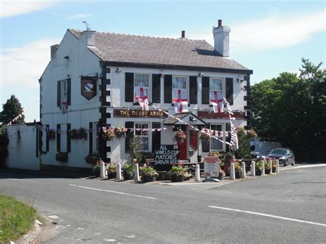 The Derby Arms in World Cup week © Chris Denny :: Geograph Britain and Ireland