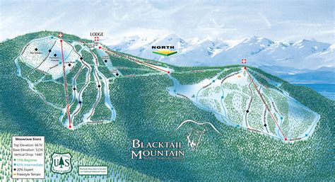 Blacktail Mountain Trail Map | SkiCentral.com