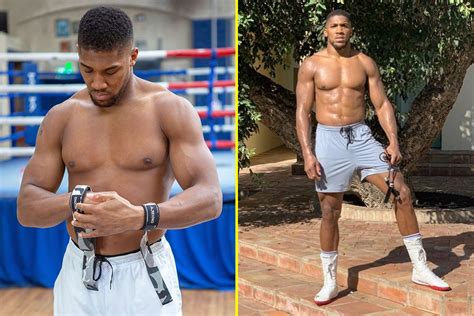 Anthony Joshua shows off body transformation with lean new figure for ...