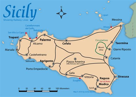 Map Of Sicily And Italy – Verjaardag Vrouw 2020
