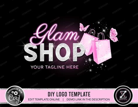 DIY Boutique Logo Design Shopping Bag Logo Fashion Style Logo - Etsy