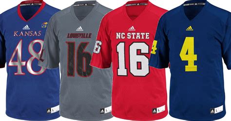 Men's NCAA Adidas Collegiate Official Football Jerseys Only $19.99 Shipped (Reg. $64.99)