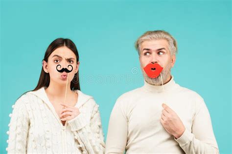 Gender Concept. Female and Male Sex Icon. Funny Couple of Woman with ...