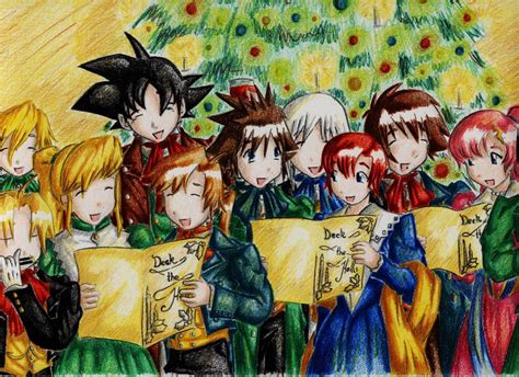 Anime Christmas Crossover by SeanHalnais - Fanart Central