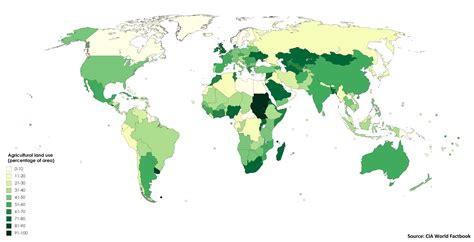 Agricultural land use map [OC] : r/MapPorn