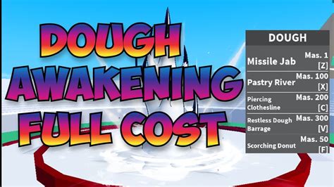 Fragments Cost For Awakening Dough Blox Fruit Update 17 - YouTube