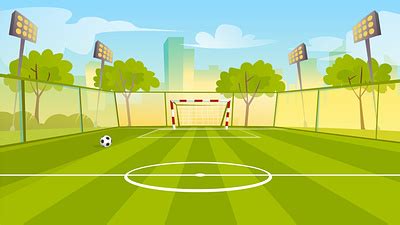 Cartoon Soccer Field Background by Cartoons.co on Dribbble