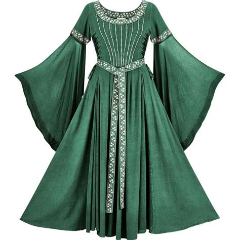 Elinor Dress - Green Jade